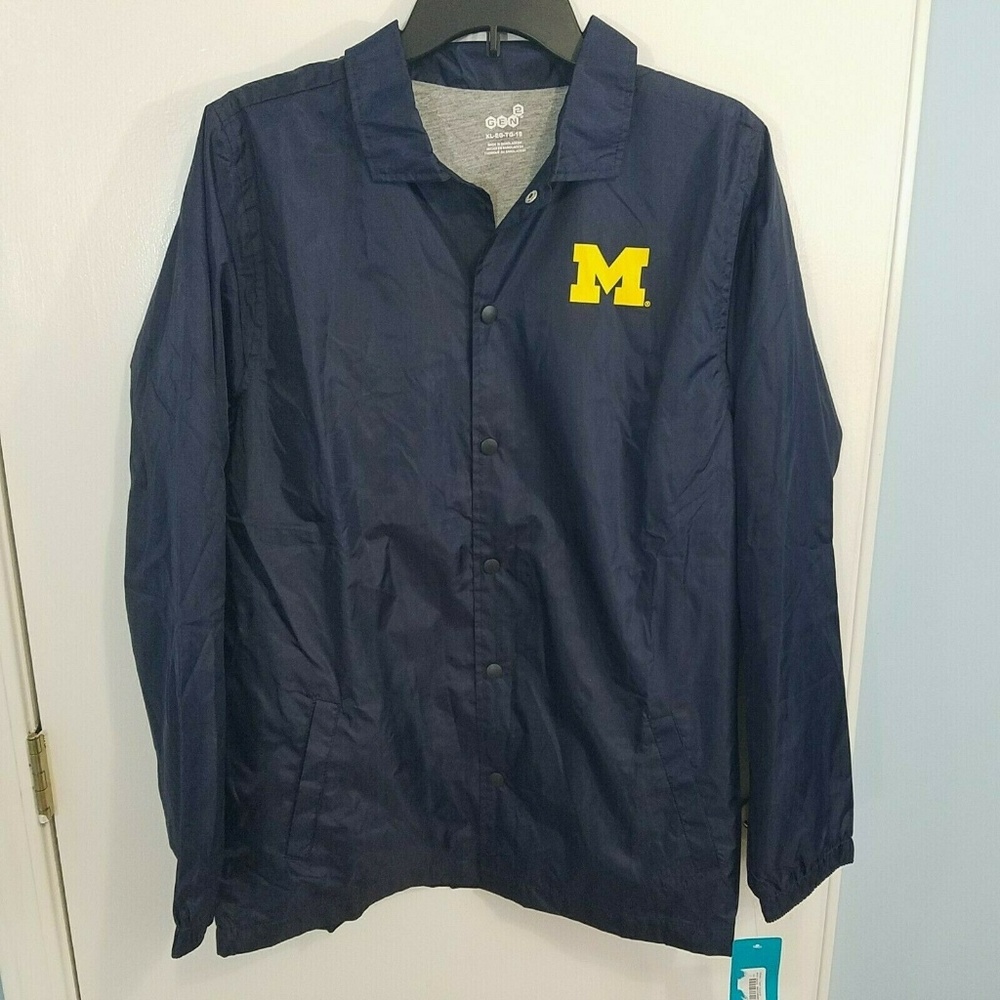 Michigan Wolverines Gen2 Lightweight Jacket Youth Boys Sz XL